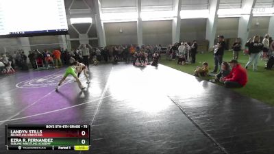 75 lbs Cons. Round 1 - Landyn Stills, Relentless Wrestling vs Ezra R. Fernandez, Sublime Wrestling Academy