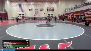 127 lbs Cons. Round 4 - Eric Gluch, West Middle School vs Tel Smith, East Valley Middle School