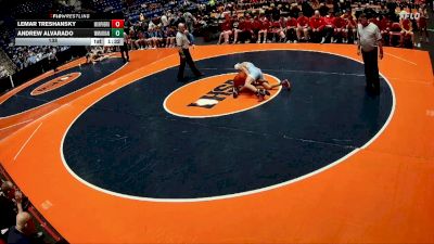 138 lbs Quarterfinals (8 Team) - Lemar Treshansky, Murphysboro vs Andrew Alvarado, Woodstock (Marian)