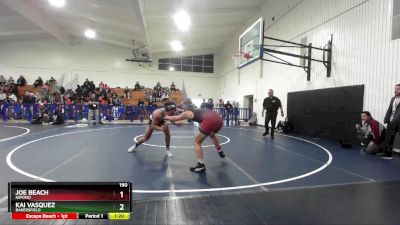 190 lbs Champ. Round 1 - Joe Beach, Nipomo vs Kai Vasquez, Bakersfield