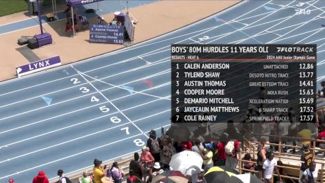 Youth Boys' 100m Hurdles, Semi-Finals 7 - Age 11
