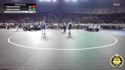 B4A-106 lbs Cons. Round 1 - Carlos Sparks, Cleveland vs Keedan Martin, Bridge Creek