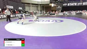 3A 145 lbs Quarterfinal - Tyson Ramsey, Ridgeline vs Jackson Esemann, Kent Meridian