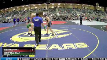 147 lbs Round 1 (4 Team) - Carson Alvarez, South Medford vs Henry Dillingham, West Linn