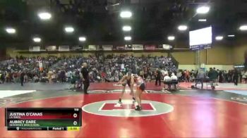 118 lbs Cons. Round 4 - Justina O`Canas, La Junta vs Aubrey Dare, Severance High School