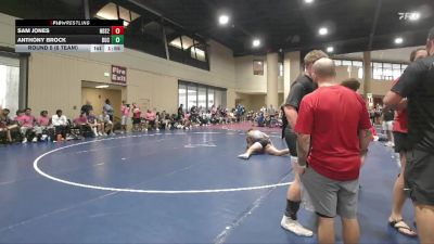 215 lbs Round 5 (6 Team) - Sam Jones, North DeSoto Blue vs Anthony Brock, Tallahassee War Noles