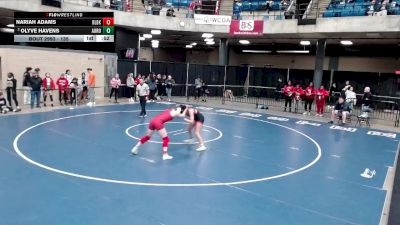 135 lbs Cons. Round 5 - Olyve Havens, Unattached vs Nariah Adams, Unattached