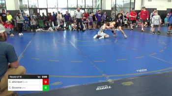 125 lbs Round Of 16 - Caiden Atkinson, Climmons Trained/AWC vs Cameron Broome, Woodland Wrestling