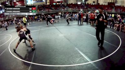 117 lbs Champ. Round 2 - Jayden Heedum, The Best Wrestler vs Chase Urbanec, IronHawk Wrestling Academy