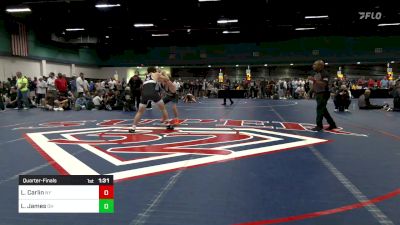 165 lbs Quarterfinal - Liam Carlin, NY vs Luke James, OH