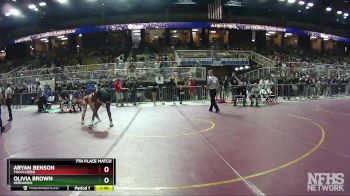 145 lbs 7th Place Match - Aryan Benson, Tocoi Creek vs Olivia Brown, Hernando