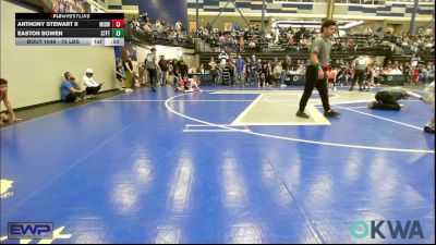 75 lbs 3rd Place - Anthony Stewart II, Midwest City Bombers Youth Wrestling Club vs Easton Bowen, Standfast