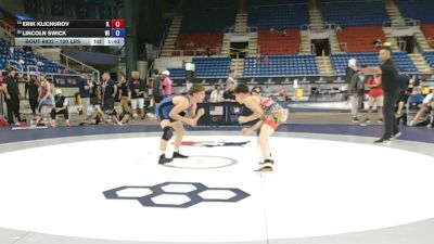 120 lbs Cons. Quarters - Erik Klichurov, Illinois vs Lincoln Swick, Wisconsin