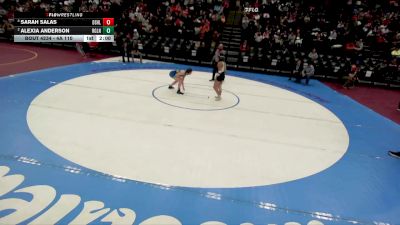 4A 110 lbs Cons. Round 2 - Alexia Anderson, Ridgeline vs Sarah Salas, Desert Hills