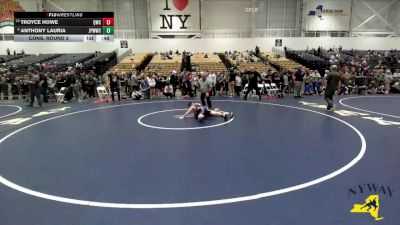 120 lbs Cons. Round 2 - Troyce Howe, Quaker Wrestling Club vs Anthony Lauria, Johnstown Pee Wee Wrestling Club