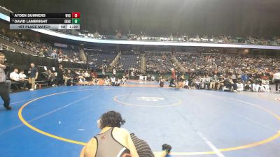 3A 126 lbs 1st Place Match - Ayden Sumners, Wheatmore High School vs David Lambright, Eastern Randolph High School
