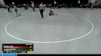 100 lbs Cons. Round 3 - Elijah Hyet, Dubuque Wrestling Club vs Kaden Potter, St. Charles WC