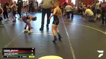 55 lbs Round 3 (4 Team) - Waylon Wilson, Iowa Hammers vs Ezekiel Bradley, Untouchables