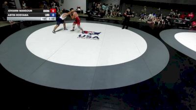 190 lbs Jovanni Mansour, SDIKWA - San Diego-Imperial Kids Wrestling Association vs Abtin Rostama, LAWA - Los Angles Wrestling Association