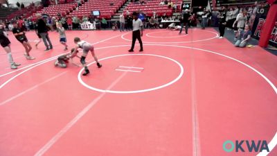 88 lbs 2nd Place - Dax Folsom, Greater Heights Wrestling vs Layton Stevens, Kansas Young Guns