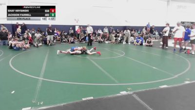 126 lbs 5th Place - Shay Krysinski, Heart Of A Lion vs Jackson Farrell, Ares-MS