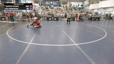 132 lbs Cons. Sub-quarters - Maddox Hazard, High Desert Wrestling Club vs Cole Armstrong, Buzzsaw Wrestling Club