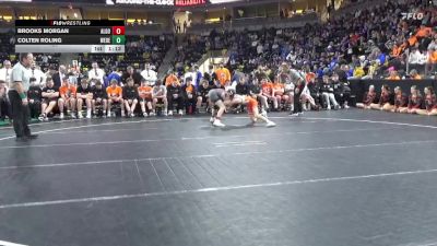 120 lbs Finals (1st & 3rd) - Brooks Morgan, Algona vs Colten Roling, West Delaware, Manchester