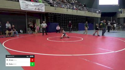 55 lbs Consi Of 4 - Makenzie Snee, Hallstead, PA vs Maevan Sola, Boyertown, PA