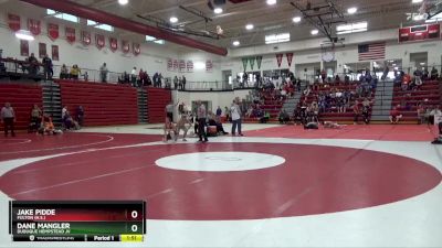 138 lbs Cons. Round 1 - Dane Mangler, Dubuque Hempstead JV vs Jake Pidde, Fulton (H.S.)