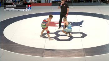 113 lbs 3rd Place Match - Camden Rugg, Wisconsin vs Cason Craft, Oklahoma
