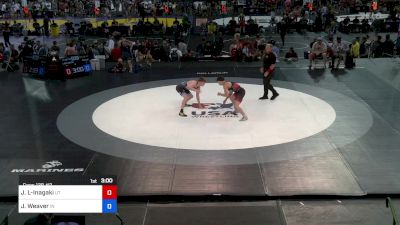 165 lbs Cons 128 #2 - Jonathon Lara-Inagaki, UT vs Jacob Weaver, IN