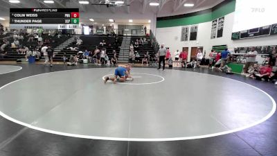 157 lbs Semifinal - Thunder Page, South Central Punishers vs Colin Weiss, Purler Wrestling Academy