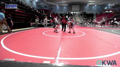 52 lbs Final - Deryk Justice, Tahlequah Wrestling Club vs Koen Thurman, Sperry Wrestling Club