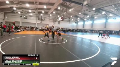 92 lbs Cons. Round 3 - Caisen Adrian, Wildcat Wrestling Club vs Leilani Granados, Takedown Elite Wrestling