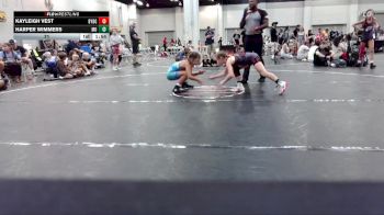 71 lbs Round 4 (10 Team) - Kayleigh Vest, Backyard Brawlers Pink vs Harper Wimmers, Missouri Outlaws