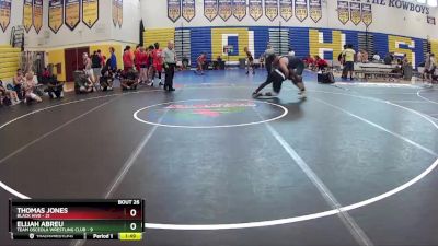 285 lbs Round 7 (8 Team) - Elijah Abreu, Team Osceola Wrestling Club vs Thomas Jones, Black Hive