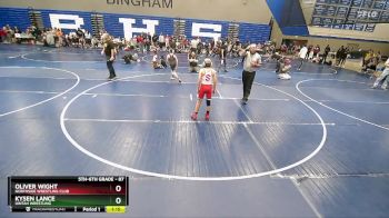 87 lbs Quarterfinal - Kysen Lance, Uintah Wrestling vs Oliver Wight, Northside Wrestling Club