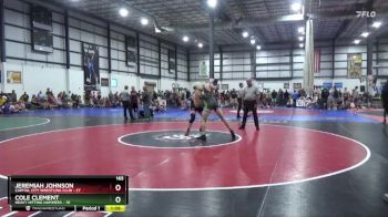 165 lbs Placement Matches (8 Team) - Jeremiah Johnson, CAPITAL CITY WRESTLING CLUB vs Cole Clement, HEAVY HITTING HAMMERS