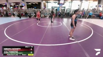 145 lbs Round 2 - Kaeli Forrester, Silverback Wrestling Fort Worth vs Adriana Castaneda, Takedown-City Wrestling