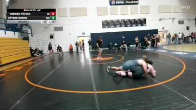 172-208 lbs Round 1 - Jordan Potter, Greybull/Riverside vs Kaylee Zierke, Cody Middle School