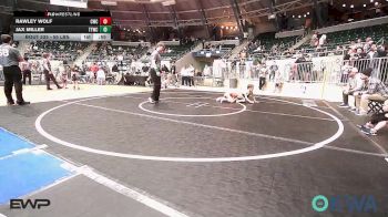 55 lbs Semifinal - Rawley Wolf, Cowboy Wrestling Club vs Jax Miller, Team Tulsa Wrestling Club