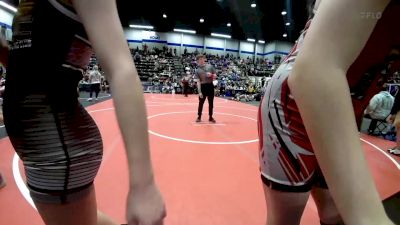 98 lbs Rr Rnd 2 - Lyndse Rakestraw, Redskins Wrestling Club vs Addison Starcevich, Norman Grappling Club