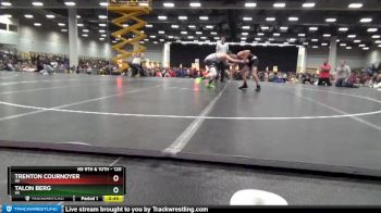 120 lbs Cons. Round 2 - Trenton Cournoyer, WI vs Talon Berg, WI