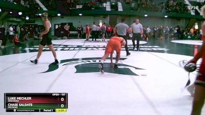 157 lbs Cons. Semi - Chase Saldate, Michigan vs Luke Mechler, Wisconsin