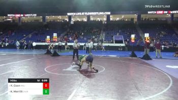 145 lbs Quarterfinal - Keegan Coon, Mount Anthony vs Kyle Merritt, Chariho