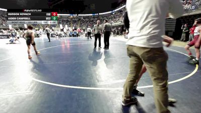 105 lbs Round Of 32 - Hudson Kovach, Forest Hills vs Aiden Campbell, West Allegheny