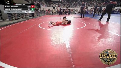 67 lbs Round Of 16 - Adriel Herrera, Warrior Trained Wrestling Club vs Kalvin Chansombat, F-5 Grappling