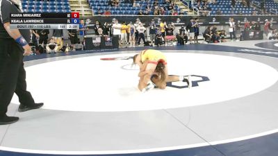 110 lbs Cons. Rd Of 64 - Kiara Minjarez, Arizona vs Keala Lawrence, Florida