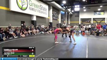 124 lbs Round 5 (6 Team) - Isabella Miller, FEWTeamIowa vs Alyssa Ruiz, SOTM Pink
