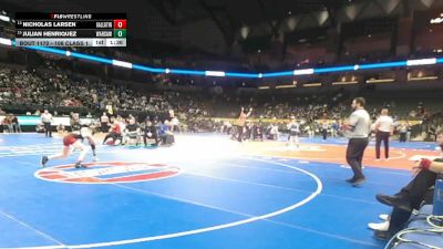 106 Class 1 lbs Quarterfinal - Nicholas Larsen, Gallatin vs Julian Henriquez, Warsaw